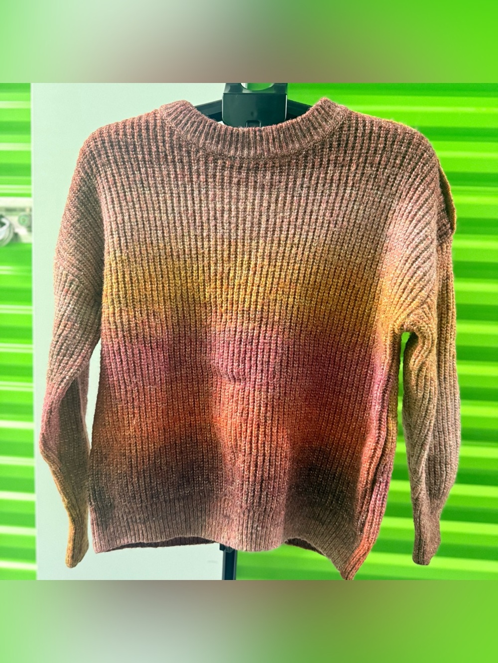 Ribbed Gradient Crewneck Sweater - Multicolor